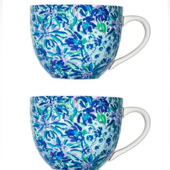 Lilly Pulitzer Other - Lilly Pulitzer Ceramic Mugs Set of 2